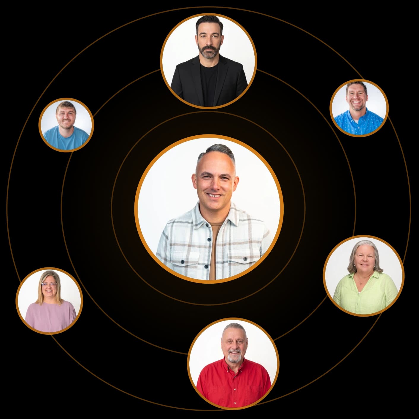 Fellowship Network leaders, with Pastor Sam Tollett at the centre